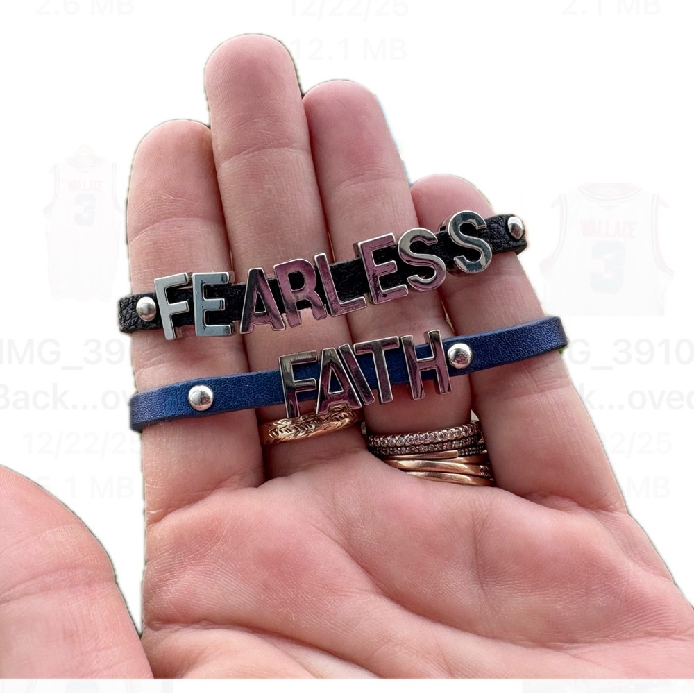 Fearless Faith Leather Bracelets